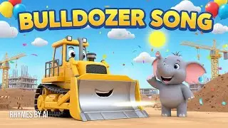 Bulldozer Song for Kids 🚜 | Fun Construction Vehicles Song for Toddlers | Rhymes by AI