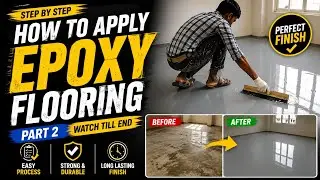 How to apply Epoxy Flooring|| PART 2|| Watch till End||Kannada || INDIA || 2024 || #shorts #trending