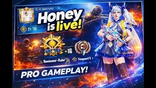 BGMI Live Gameplay Hindi 🔴 | Rank Push + Masti | Honey is Live
