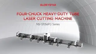 NS-12056FG | 4-Chuck Fiber Laser Tube Cutting Machine for Heavy-Duty Pipes