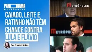 Pesquisa mostra Ratinho, Caiado e Leite sem chances contra Lula e Flávio