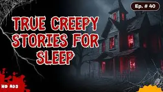 4  HOURS of TRUE Scary Stories for Sleep🛑NO ADS 🛑 | Gentle Rain Sounds | Black Screen |