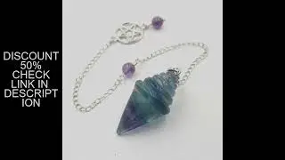 Stupa Crystal Pendant Pendulum for Divination Cone Shape Natural Gem Stone Pendant  Pink Quartz Amet