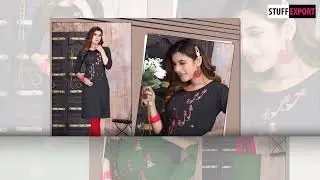 Ft Aaliya Vol-1 Ethnic Fancy Wear Rayon Kurti Catalog Exporter | Surat Textile Market