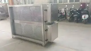 Restaurant kitchen ecology unit Food Waste esp electrostatic Precipitator electrostatic air filter