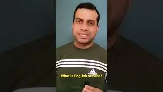 What is English service.#englishservice  #silverservice #shyamalaacademy