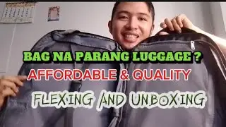 FLEXING AND UNBOXING MY NEW TRAVEL BAG /SPOTLIGHTSEEN