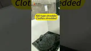 400 type double shaft shredder shreds old clothes #shredder
