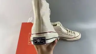 Kith x Converse Chuck 70 High White Monogram