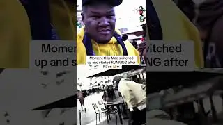 Moment Crip Mac switched up and started RUNNING after N3on#n3on #funny