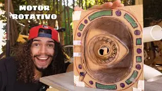 FIZ UM MOTOR ROTATIVO QUE RODA!!