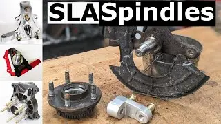 Double wishbone spindles for DIY SLA Mustang