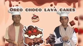 Oreo choco lava cake 🎂#cake making 