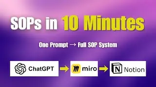 I Built an Entire SOP System in 10 Minutes Using ChatGPT, Miro, and Notion.