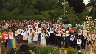 My Big Fab Gay Garden Wedding