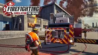 FIREFIGHTING SIMULATOR #10: Gigantischer INDUSTRIEBRAND - Feuerwehr Simulator The Squad