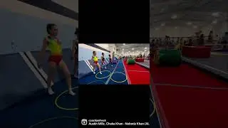 Gymnastics Vault Station! Developing the arm circle to board punching shapes💥 #gymnasticscoach