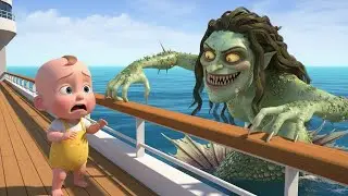 Monsters In The Sea Kids Song | FROBFUN Kids Songs & Rhymes | FRONBFUN Best Monster Compilation