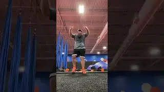 Me, jumping into a pile of black and orange cubes P3