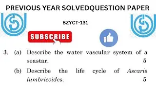 BZYCT-131 PREVIOUS YEAR QUESTION PAPER WITH ANSWER || IGNOU || BSCG || 💯