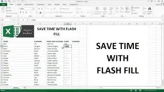 Fastest way to split cell contents using Flash Fill