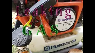 $16 Fix Husqvarna Leaking GAS Hard to Start leaf Blower Change Gas Lines & Fuel Filter
