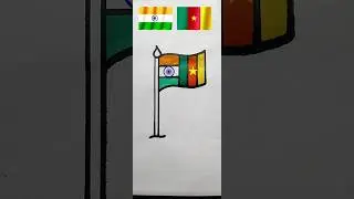 &ldquo;India &times; Cameroon Flag Art 🇮🇳🇨🇲&rdquo;