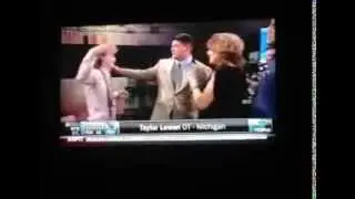 Funny and AWKWARD moment at NFL Draft