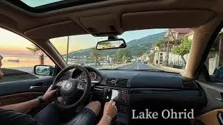 Sunset Drive at Lake Ohrid - BMW E46 Coupe