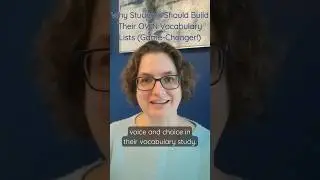 Why Students Should Build Their OWN Vocabulary Lists (Game-Changer!)  #WorldLanguageTeacher