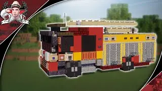 Minecraft: Modern London Fire Brigade Mercedes Atego Mk.3 | Pumper Fire Truck Tutorial