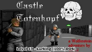 Wolfenstein 3D - Castle Totenkopf (DOS) Level 17 (100%)