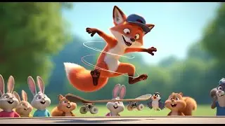 The Fox Who Rode a Skateboard | Fun Nursery Rhymes and Kids Songs