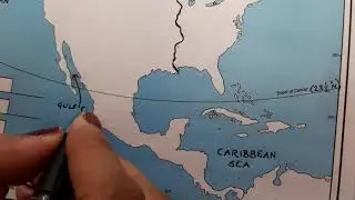 Map pointing- North America Waterbodies