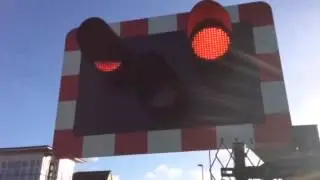 Redcar central level crossing (yorks) Saturday 24.1.15