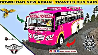 DOWNLOAD NEW VISHAL TRAVELS BUS SKIN // FOR CAPTAIN BUS MODE / BUS SIMULATOR INDONESIA #bussid