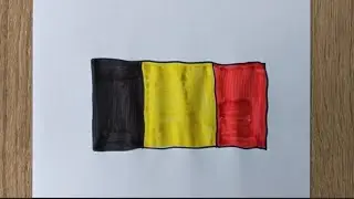 How To Draw Flag of Belgium 