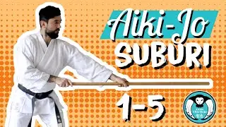 Aikido - Jo suburi 1~5 - Tsuki no bu