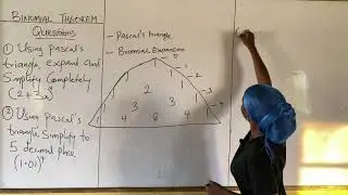 Binomial theorem: how to use pascal's triangle