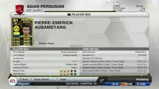 Fifa 13 SIF Aubameyang 81 RM Review Plus Ingame Stats