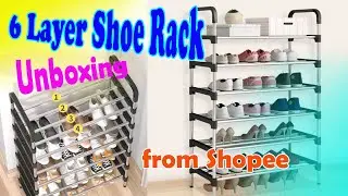 6 Layer Shoe Rack from Shopee | Unboxing