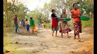 History Repeats Itself, School Children Repair Road In Malkangiri