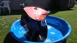 Crushing steel drums with atmospheric pressure