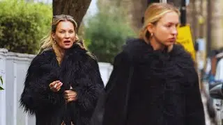 Kate & Lila Moss: The Ultimate Mother-Daughter Style Icon Moment in Black Yeti Coats