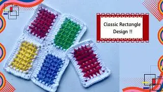 Classic Rectangle Design ✨ | Step-by-step Crochet Tutorial