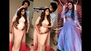 #bharathikanamma- Farina with her Husband 8th month Pregnancy Photoshoot#VENBA#VIJAYTV