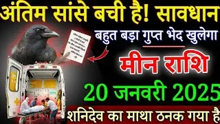 मीन राशि 20 जनवरी 2026 अंतिम सांसे बची है सावधान, पूरे मोहल्ले में मिठाई बांटोगे /#Meenrashi
