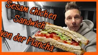 Sesam Chicken Sandwich zubereitet auf der Plancha vom Masterbuilt