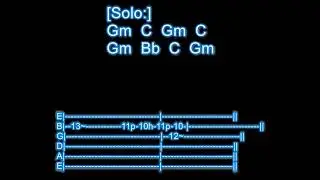 DEEP PURPLE - Soldier Of Fortune [Gm] Guitar Backing Track With Chords And Lyrics