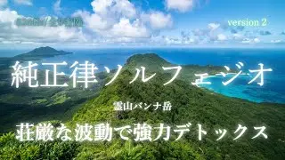 【強力デトックス】バンナ岳 清流528Hz 純正律ソルフェジオmain ver.2 新年浄化　家がパワースポットになる